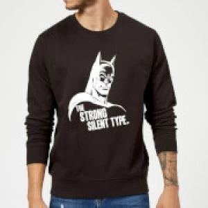 DC Comics Batman The Strong Silent Type Sweatshirt - Black - XXL