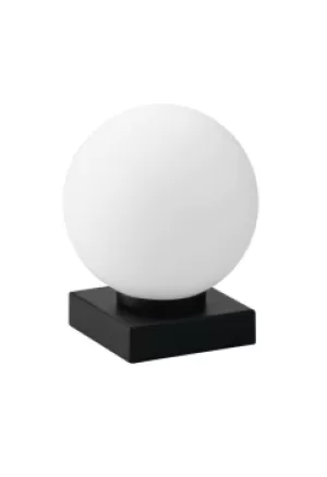 Enoire Globe Table Lamp, Black, Opal, E14