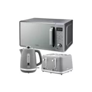 Tower Odyssey Kettle, 4 Slice Toaster & Microwave