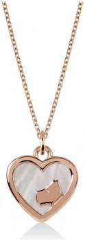 Radley London Pearl Stone-Set Ladies Rose Gold Necklace