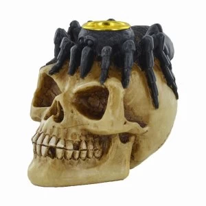 Celtic Skull Spider Candle Holder Bone (Small)