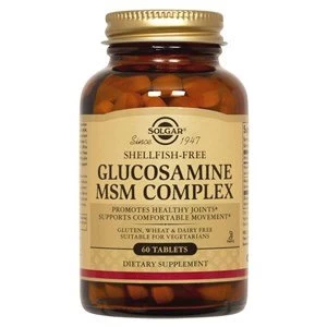 Solgar Glucosamine MSM Complex Shellfish Free Tablets 60 Tablets