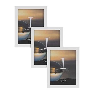 5" x 7" - iFrame Set of 3 Photo Frames White