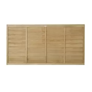 6ft x 3ft (1.83m x 0.91m) Pressure Treated Superlap Fence Panel - Pack of 4 (Home Delivery)