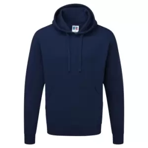 Russell Mens Authentic Hooded Sweatshirt / Hoodie (XS) (French Navy)