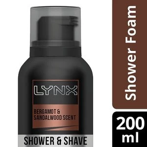 Lynx Bergamont and Sandalwood Scent Shower and Shave Foam 200ml