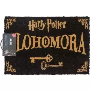 Harry Potter Official Alohomora Door Mat (One Size) (Black) - Black