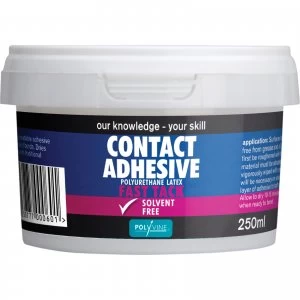 Polyvine Contact Adhesive Solvent Free Fast Tack 250ml