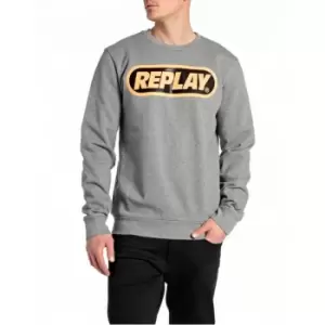 Replay Replay Sweatshirt Mens - Grey