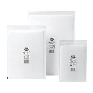 Original Jiffy Airkraft Size 1 Postal Bags Bubble lined Peel Seal 170x245mm White Pack of 10 Bags