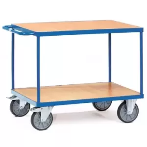 Fetra Heavy Duty Two Shelf Table Top Cart 1000 x 600mm - 600kg Capacity