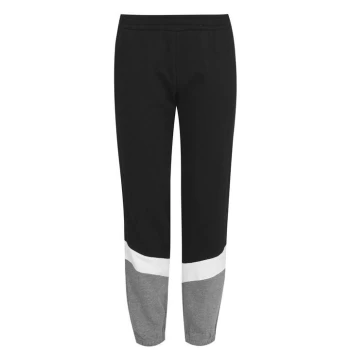 LA Gear Closed Hem Jogging Pants Ladies - Black/Dk Grey M