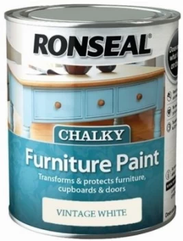 Ronseal Chalky Paint 750ML - Vintage White