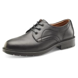 Click Footwear Managers Shoe S1 Leather Upper Steel Toecap 10 Black