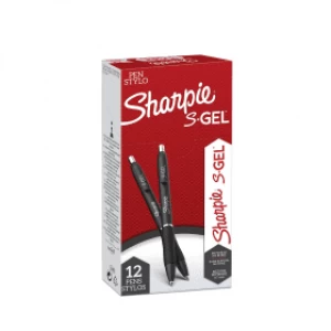 Sharpie S-Gel 0.7mm Tip Pen - Black (12 Pack)