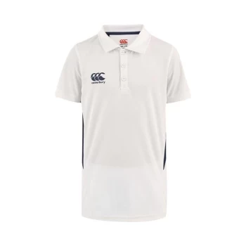 Canterbury Core Cricket Shirt Junior Boys - White/Navy