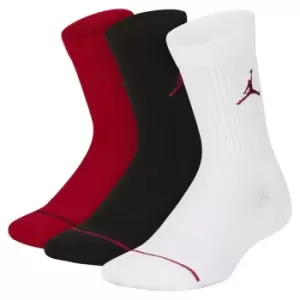 Air Jordan 3 Pack Crew Socks Childrens - Red