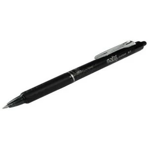 Pilot FriXion Clicker Retractable Erasable Rollerball Pen 0.7mm Tip 0.35mm Line Black Pack of 12