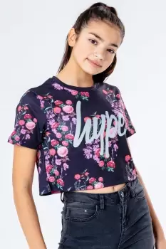 Ditsy Floral Crop T-Shirt