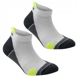 Karrimor 2 Pack Running Socks Junior - White/Fluo