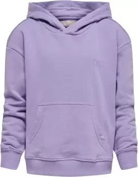Kids Only Never Logo Hood Hoodie Sweater lilac