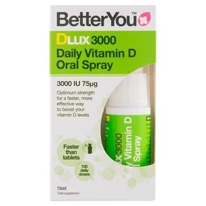 BetterYou DLux3000 Daily Oral Spray D3 15ml