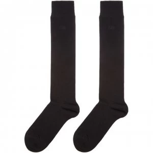 Elle Bamboo 2 pair pack knee high socks - Black