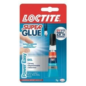 Original Loctite Power Easy Repositionable Gel Tube Super Glue 3g