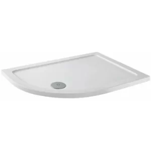 MX Elements Offset Quadrant Anti Slip Shower Tray with Waste 900mm x 800mm Left Handed