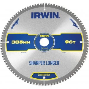 Irwin ATB Ultra Construction Circular Saw Blade 305mm 96T 30mm