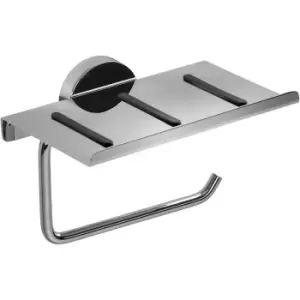 Pendle Toilet Roll Holder with Anti Slip Shelf - Croydex