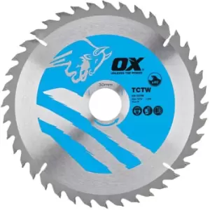 Ox Tools - ox Wood Cutting Circular Saw Blade atb 190 x 30 x 2.0mm - 20 Teeth (1 Pack)