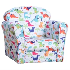 HOMCOM Childrens Armchair Kids Mini Sofa, 50Lx39Wx44Hcm-Multi-colour