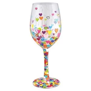Lolita Hearts A Million Wine Glass
