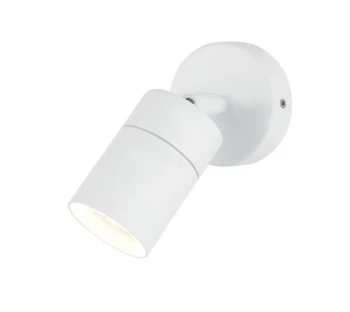 Forum Lighting 35W Zinc Leto Outdoor Wall Fitting Adjustable White - ZN-26536-WHT