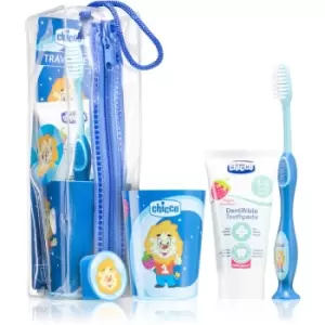 Chicco Oral Care Set Travel Packaging for Kids 36M+ Boy