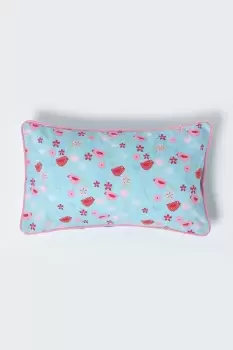 Cotton Birds and Flower Cushion Cover