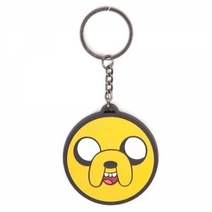 Adventure Time Jake Face Rubber Keychain