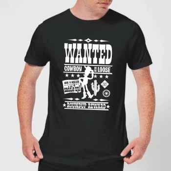 Toy Story Wanted Poster Mens T-Shirt - Black - 5XL