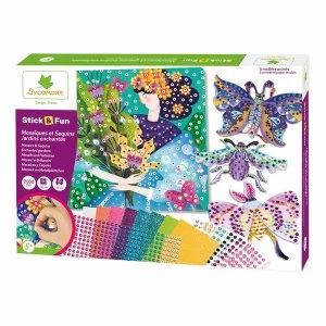 Sycomore Stick & Fun Childrens Mosaics and Sequins Enchanted Garden