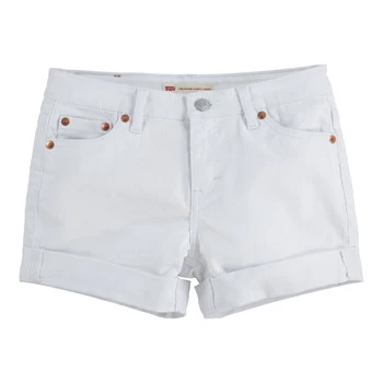 Levis 4E4536-001 Girls Childrens shorts in White - Sizes 10 years,12 years,14 years