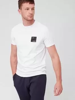 Armani Exchange AX Small You, Me, Us Logo T-Shirt - White, Size 2XL, Men