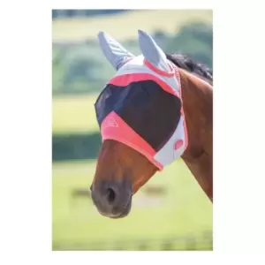 Shires 3D Mesh Fly Mask With Ears - Pink