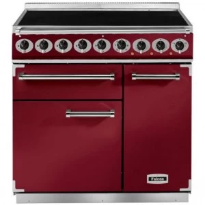 Falcon F900DXEIRDN 85600 90cm Deluxe Induction Range Cooker - Red