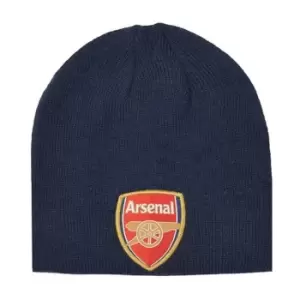 Arsenal FC Adults Unisex Knitted Beanie Hat (One Size) (Navy)