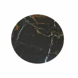 Interiors by PH Round Marble Chopping Board - Black & Gold