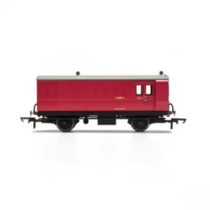 Hornby BR 4 Wheel Coach Brake Baggage E210E Red Model
