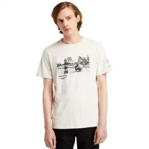 Moto Guzzi X Timberland Photo T-Shirt For Men In White, Size S