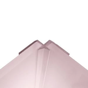 Splashwall Pale pink Panel internal corner joint (W)4mm (T)3mm