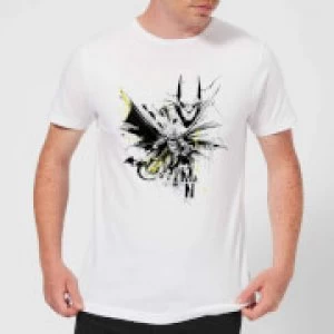 DC Comics Batman Batface Splash T-Shirt - White - 3XL